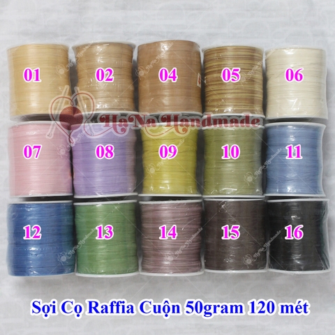 Sợi cọ Raffia 50g/ cuộn 120 mét