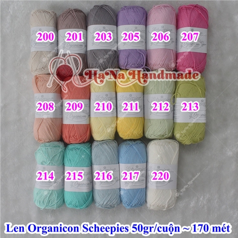 Len Organicon Scheepies 50g/c ~ 170 mét