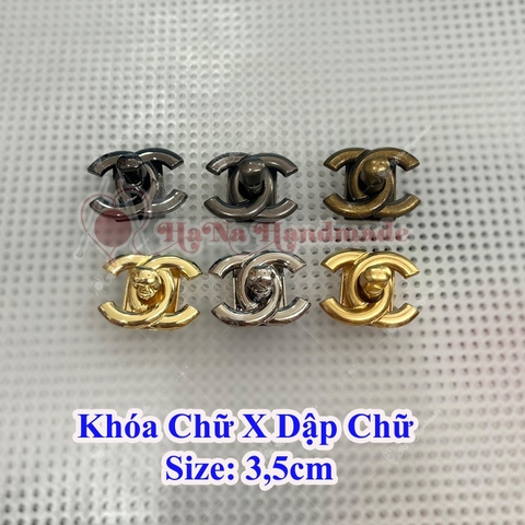 Khoá chữ X dập chữ 3,5cm
