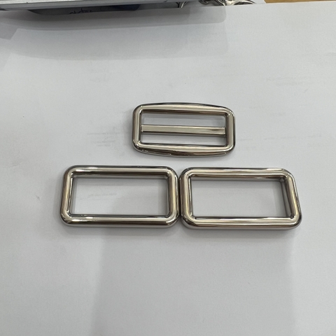 Set khoen chữ nhật và tăng giảm 4cm bạc dập chữ