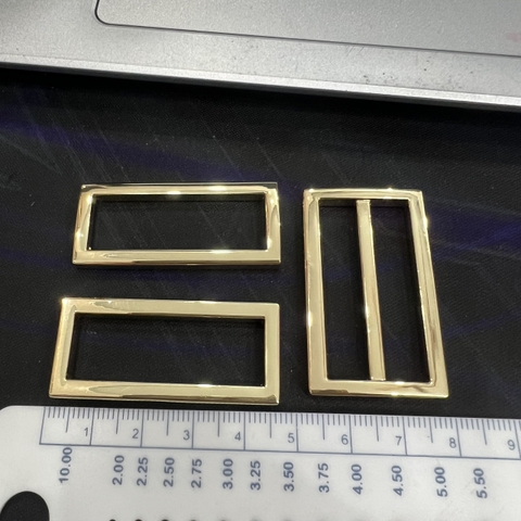 Set khoen chữ nhật và tăng giảm vàng đúc 3.8cm (lọt lòng)