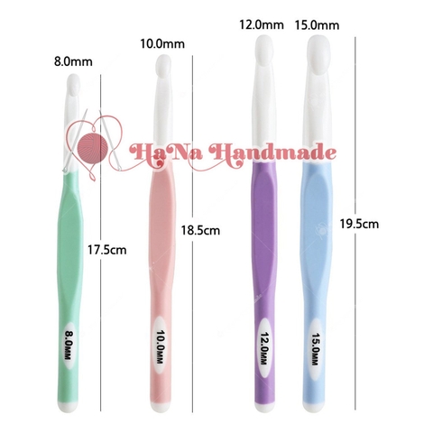 Bộ kim móc nhựa lớn 4 size