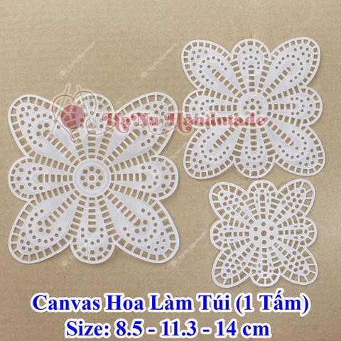 Canvas hoa làm túi (1 tấm)