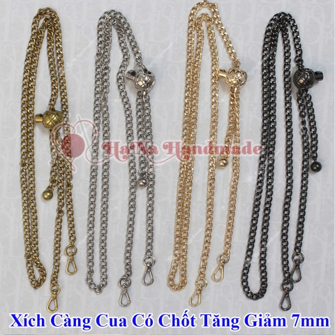 Xích càng cua có chốt tăng giảm