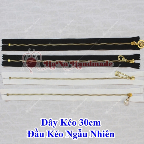 Dây Kéo 30cm Đầu Kéo Ngẫu Nhiên