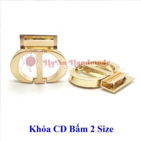 Khóa CD bấm 2 size làm túi handmade