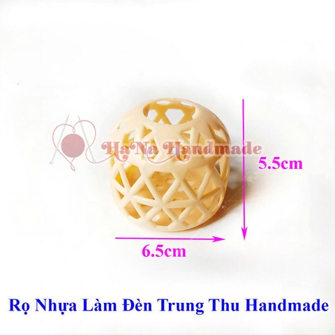 Set 2 rọ đèn nhựa làm đen trung thu handmade