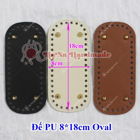 Đế PU oval 8x18cm 42 lỗ