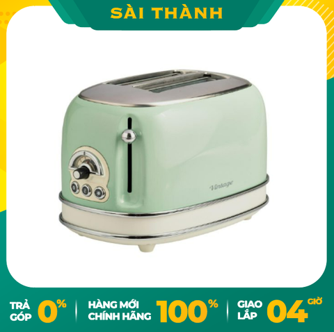 Nướng bánh mỳ 2 khay Ariete - MOD.0155/14 (Màu xanh lá cây)