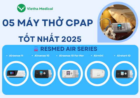 [Giải Mã] Máy Trợ Thở Là Gì? Top 10 Máy Trợ Thở CPAP & BiPAP Tốt Nhất 2025 Cho Người Bệnh Ngưng Thở Khi Ngủ & COPD