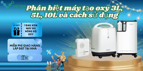 Phân biệt máy tạo oxy 3L, 5L, 10L và cách sử dụng đúng liều lượng oxy theo từng loại máy
