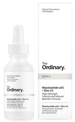 Serum trị mụn, se khít lỗ chân lông, trắng sáng da The Ordinary Niacinamide 10% + Zinc 1%