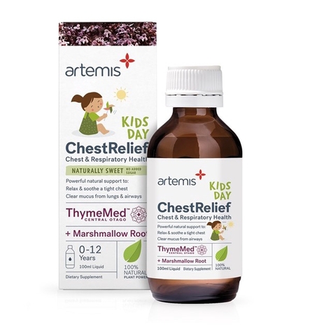 Siro thảo dược Artemis Kid Chest Relief Day/ Night cho bé từ 0-12 tuổi