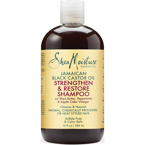 Dầu gội phục hồi kích mọc tóc, trị gàu, tóc mềm mượt SheaMoisture Jamaican Black Castor Oil 384ml