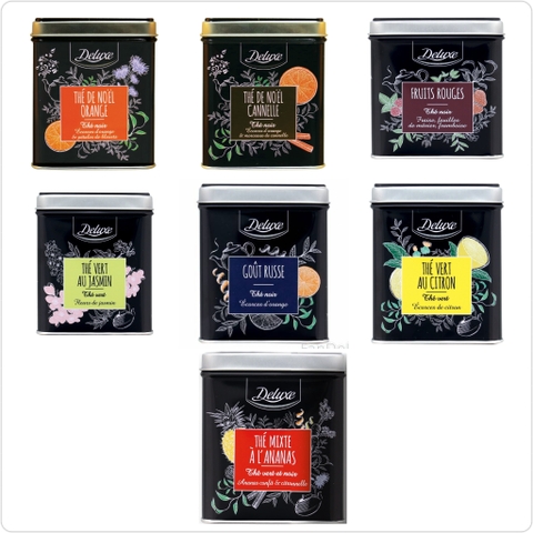 Trà thảo mộc cao cấp Deluxe Pháp thư giãn, ngủ ngon, đẹp da, tặng kèm túi lọc trà