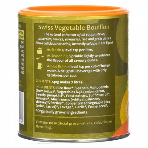 Bột nêm rau củ hữu cơ Bouillon 140g