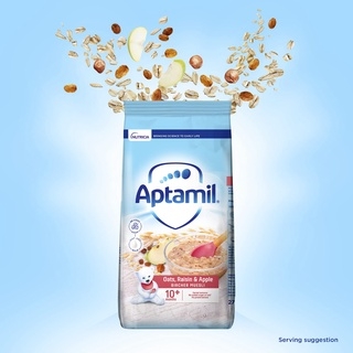 Bột ăn dặm Aptamil cho bé từ 10 tháng tuổi - vị táo, mận khô, hạt phỉ, nho khô