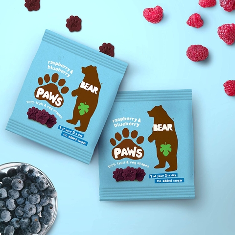 [ĐỦ BILL]-Trái cây sấy dẻo Bear UK cho bé từ 12m+