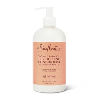 Dầu gội/Xả/Xịt dành cho tóc uốn,xoăn giữ nếp SheaMoisture Coconut and Hibiscus Hold and Shine