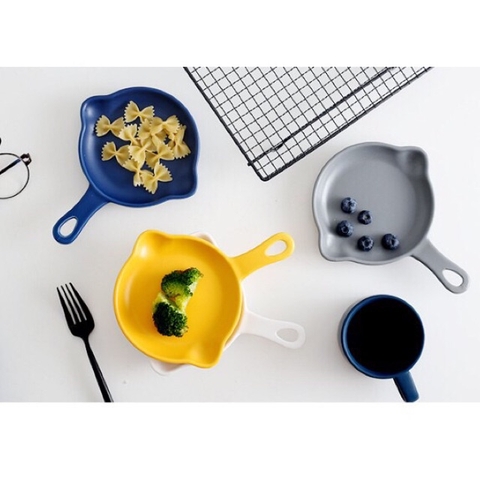 Dĩa gốm sứ hình chảo