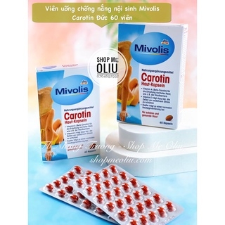 Viên uống chống nắng nội sinh Mivolis Carotin Đức 60 viên