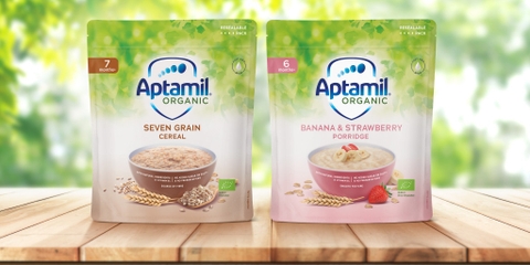 Bột ăn dặm hữu cơ Aptamil cho bé từ 7 tháng tuổi