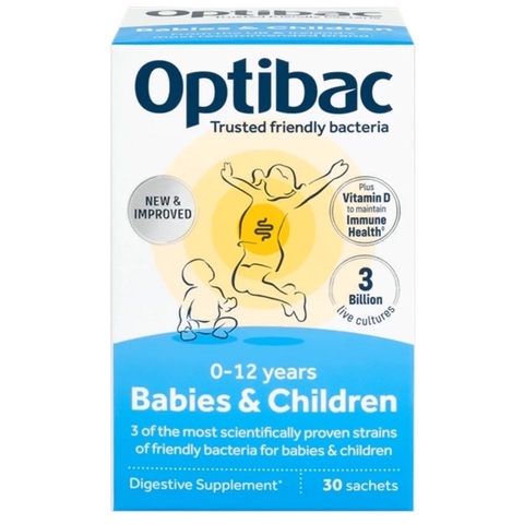 Men vi sinh Optibac Babies & Children 0 - 12 tuổi