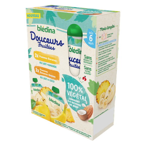 Trái cây mix sữa dừa Bledina 100% thuần chay