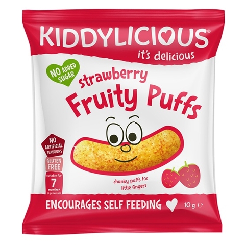 Bánh ăn dặm que KIDDYLICIOUS cho bé 7 THÁNG của Anh ( túi lớn có 4gói x 10g)