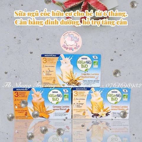 Sữa nước Nestle hữu cơ_Pháp