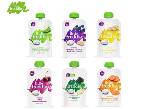 Túi sữa chua hữu cơ Hy Lạp Little Freddie cho bé từ 6 tháng