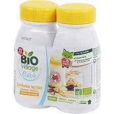 Sữa ngũ cốc hữu cơ Bio Village Bebe nội địa Pháp cho bé từ 6 tháng (2x250ml)