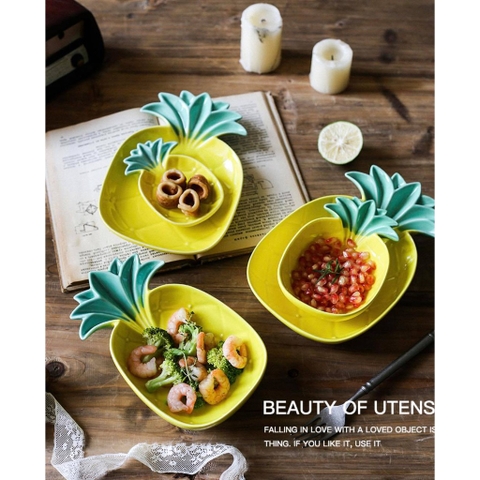 Dĩa Trái Thơm ăn dặm cho bé