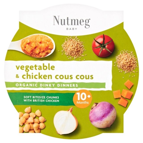 Hủ ăn dặm Nutmeg Baby cho bé từ 10 tháng tuổi