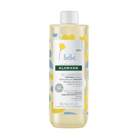 Sữa tắm gội Bébé Klorane Gel Lavant Doux cho bé 500ml