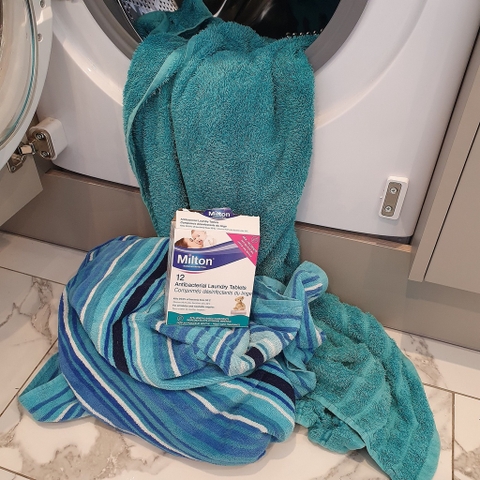 Viên Milton khử trùng, diệt vi khuẩn, nấm áo quần cho bé 216g - 12 viên