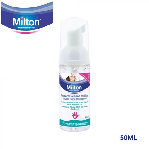 Nước rửa tay diệt khuẩn Milton dạng bọt cho bé