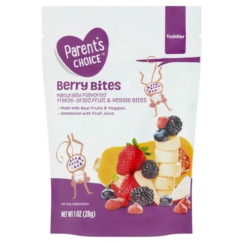 Trái cây nghiền sấy khô Parent's Choice cho bé từ 12 tháng tuổi