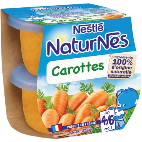 Hủ ăn dặm Nestle rau củ nghiền cho bé từ 4 tháng tuổi