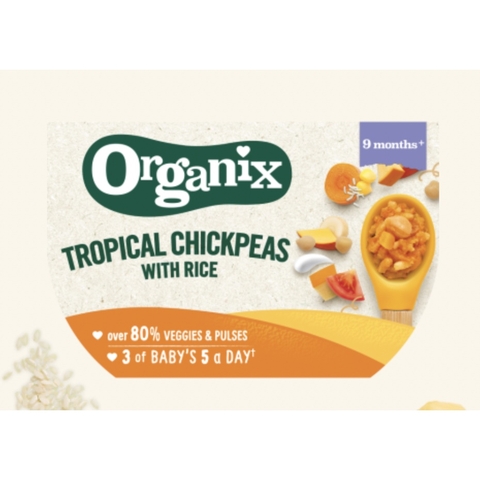 Hủ ăn dặm hữu cơ Organix cho bé từ 9 tháng 190g