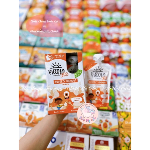 Sữa chua hữu cơ Piccolo mix trái cây 4x100g