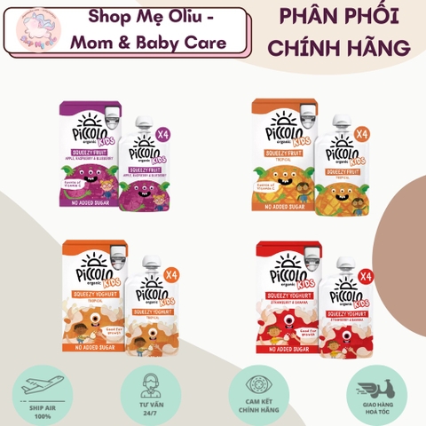Sữa chua hữu cơ Piccolo mix trái cây 4x100g