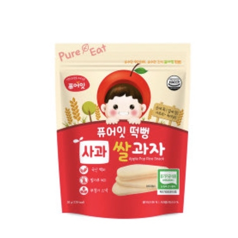 Bánh gạo hữu cơ hình dẹt Naebro Pure Eat cho bé từ 6 tháng (30g)