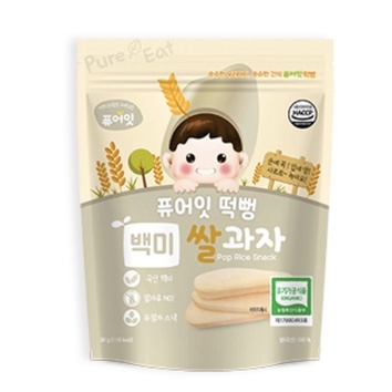 Bánh gạo hữu cơ hình dẹt Naebro Pure Eat cho bé từ 6 tháng (30g)