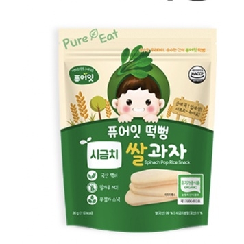 Bánh gạo hữu cơ hình dẹt Naebro Pure Eat cho bé từ 6 tháng (30g)