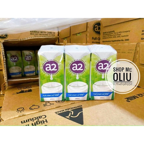 Sữa tươi nguyên kem A2 Úc cho bé trên 1 tuổi và cả người lớn 200ML