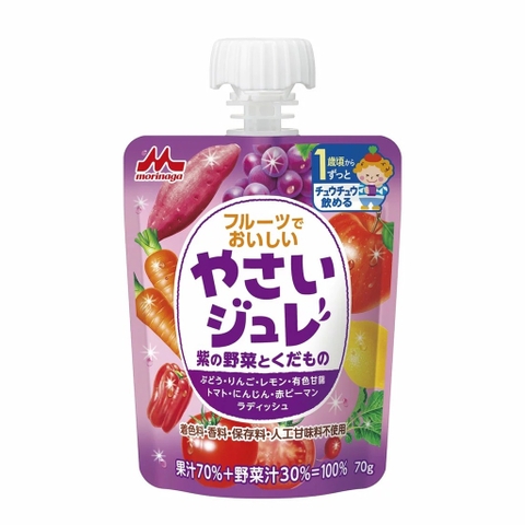 Nước ép trái cây, rau củ dạng thạch, rau câu Morinaga Nhật Bản cho bé từ 1 tuổi