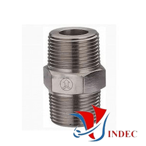 Stainless Steel Threaded Hex Nipple