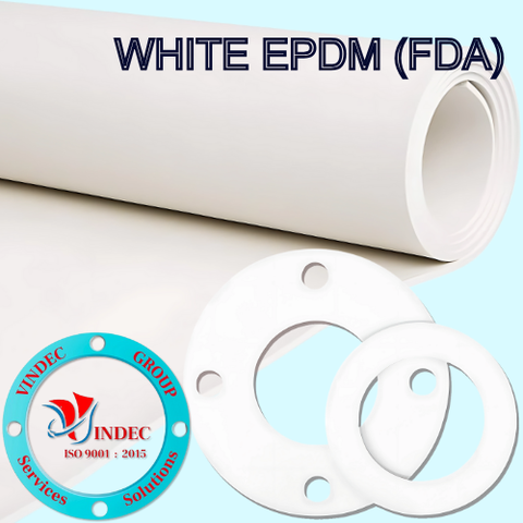 White EPDM Rubber Gasket Sheet