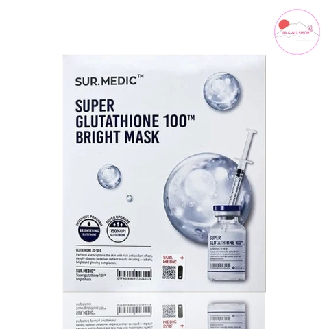 super glutathione 100 bright mask Mặt Nạ Sur.medic+ Super Glutathione 100 Bright Mask Dưỡng Trắng Da 30g  Chính Hãng – HÀNG NHẬT ÚC NỘI ĐỊA